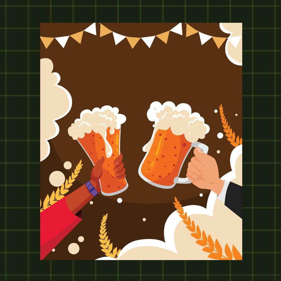 World Beer Day Background vector