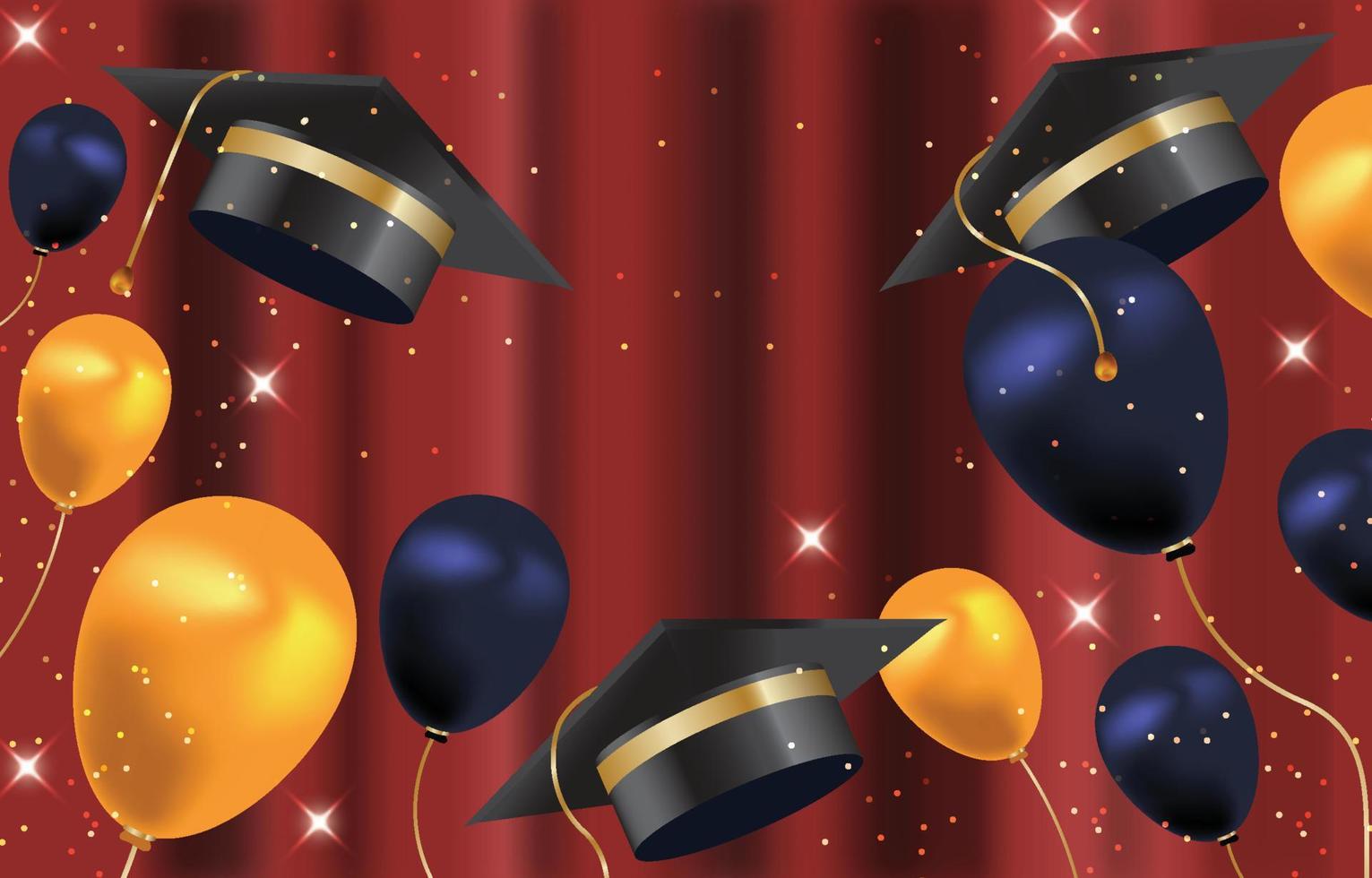 School Graduation Background Concept vector