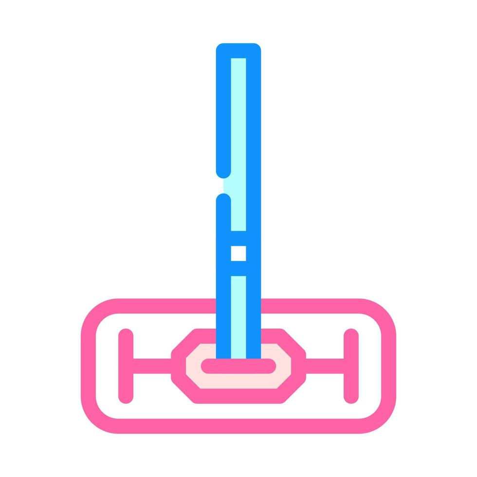 mop tool color icon vector illustration flat