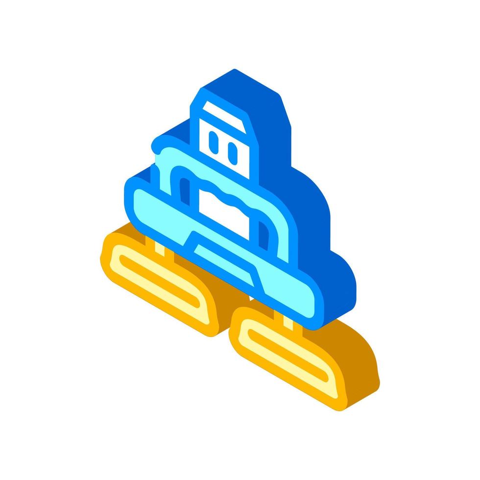 electrical device for car polishing isometric icon vector illustration