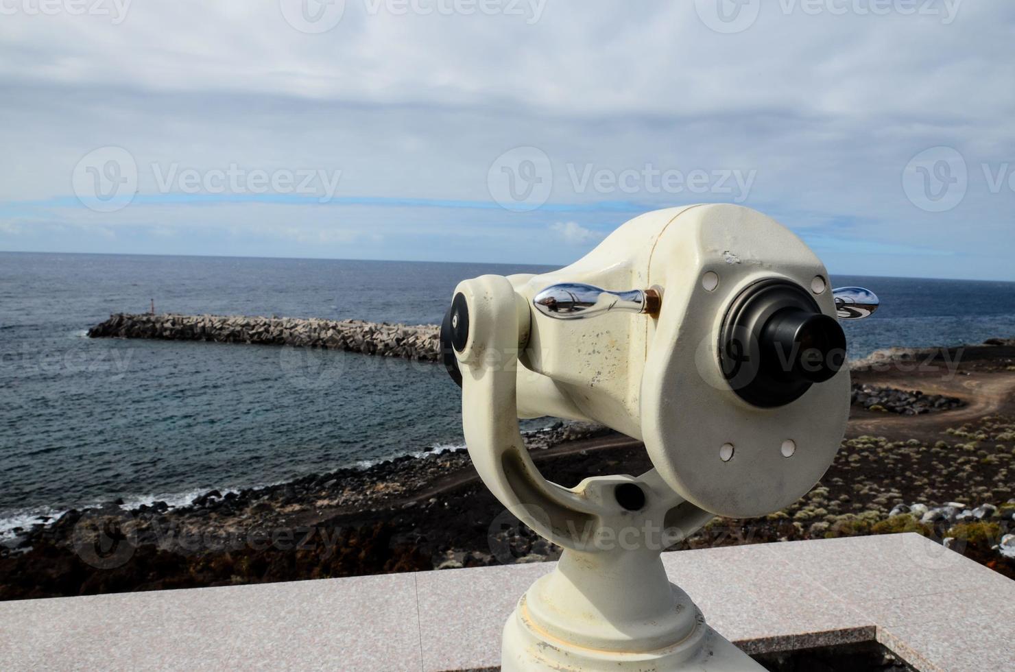 Coin telescope view photo