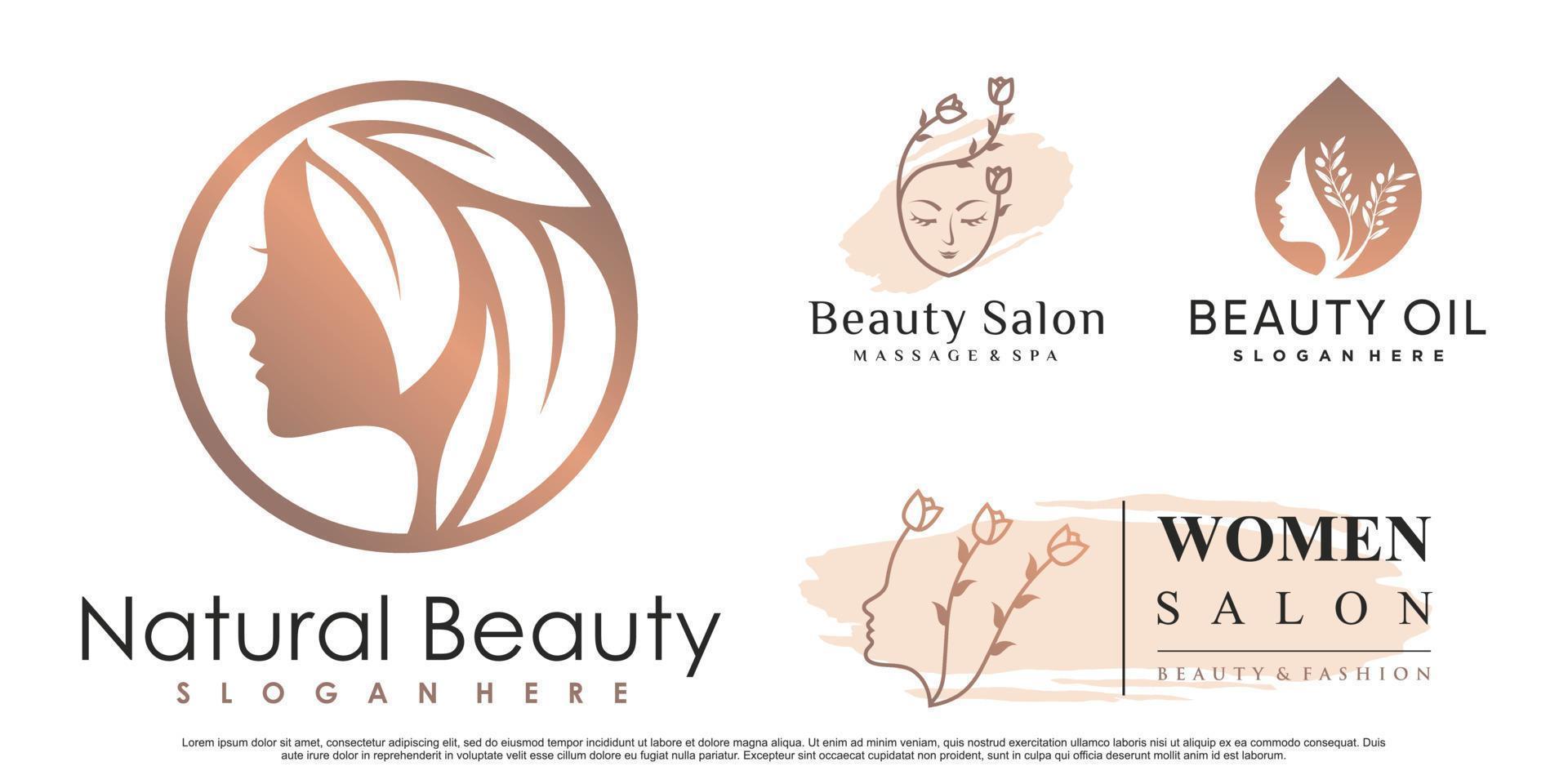 Beauty logo design with fresh and creative abstract idea 25748535 Vector  Art at Vecteezy