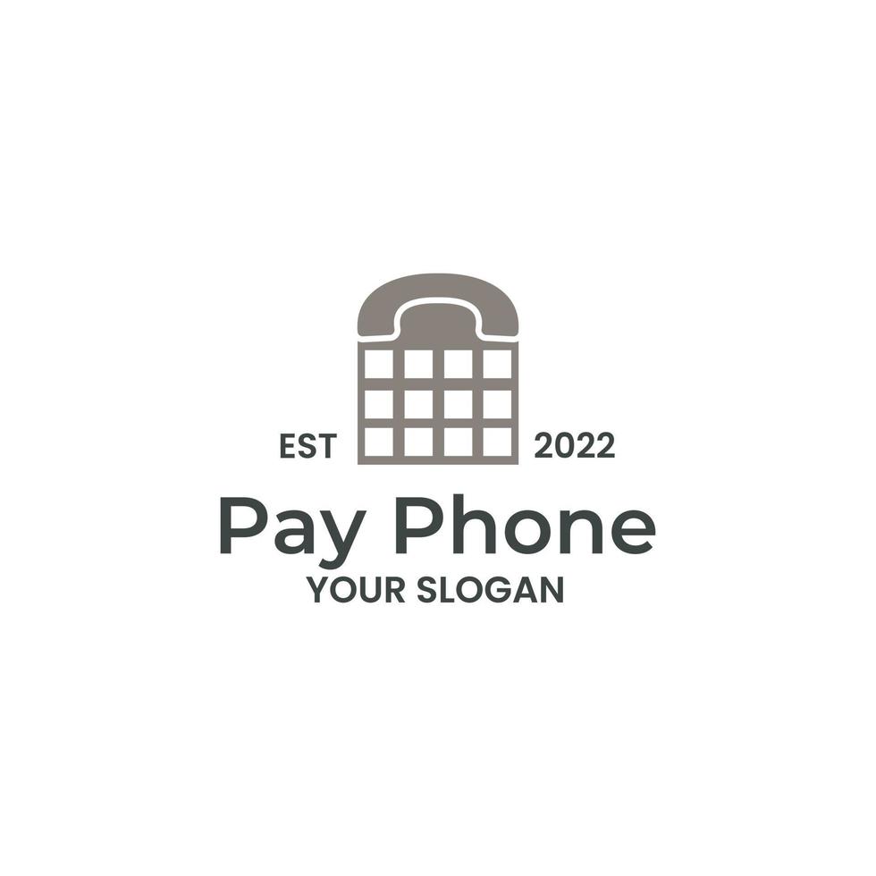 payphone logo design vector