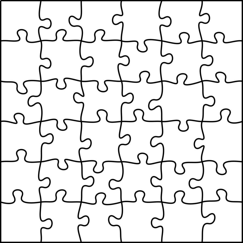 Simple jigsaw puzzle pattern. 8288410 Vector Art at Vecteezy