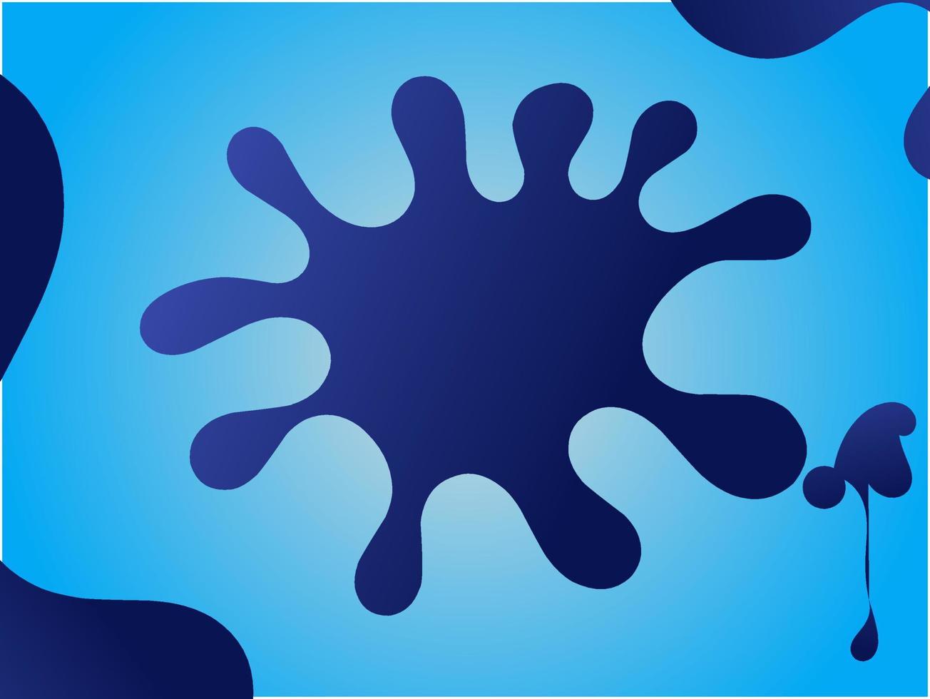 Ilustración de vector gráfico de fondo azul líquido abstracto