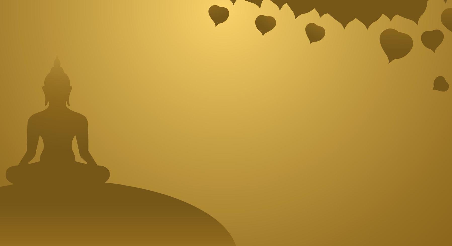 background for makha bucha day ,Vesak Day, Atthami Puja, Asanha Bucha. vector