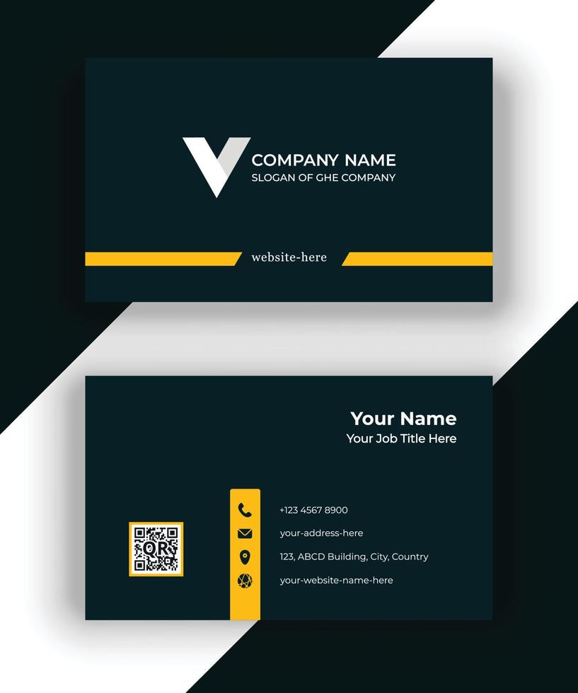 Abstract Business Card vector
