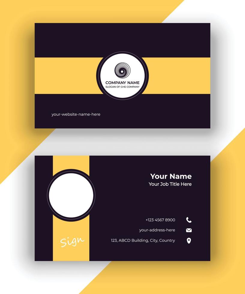 Modern Business Card vector