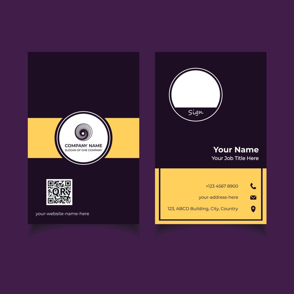 Modern Business Card vector