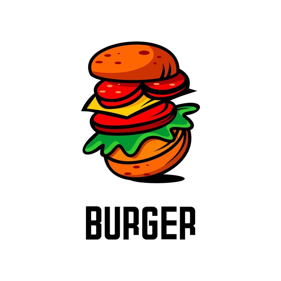 ilustración vectorial de fondo humberger vector