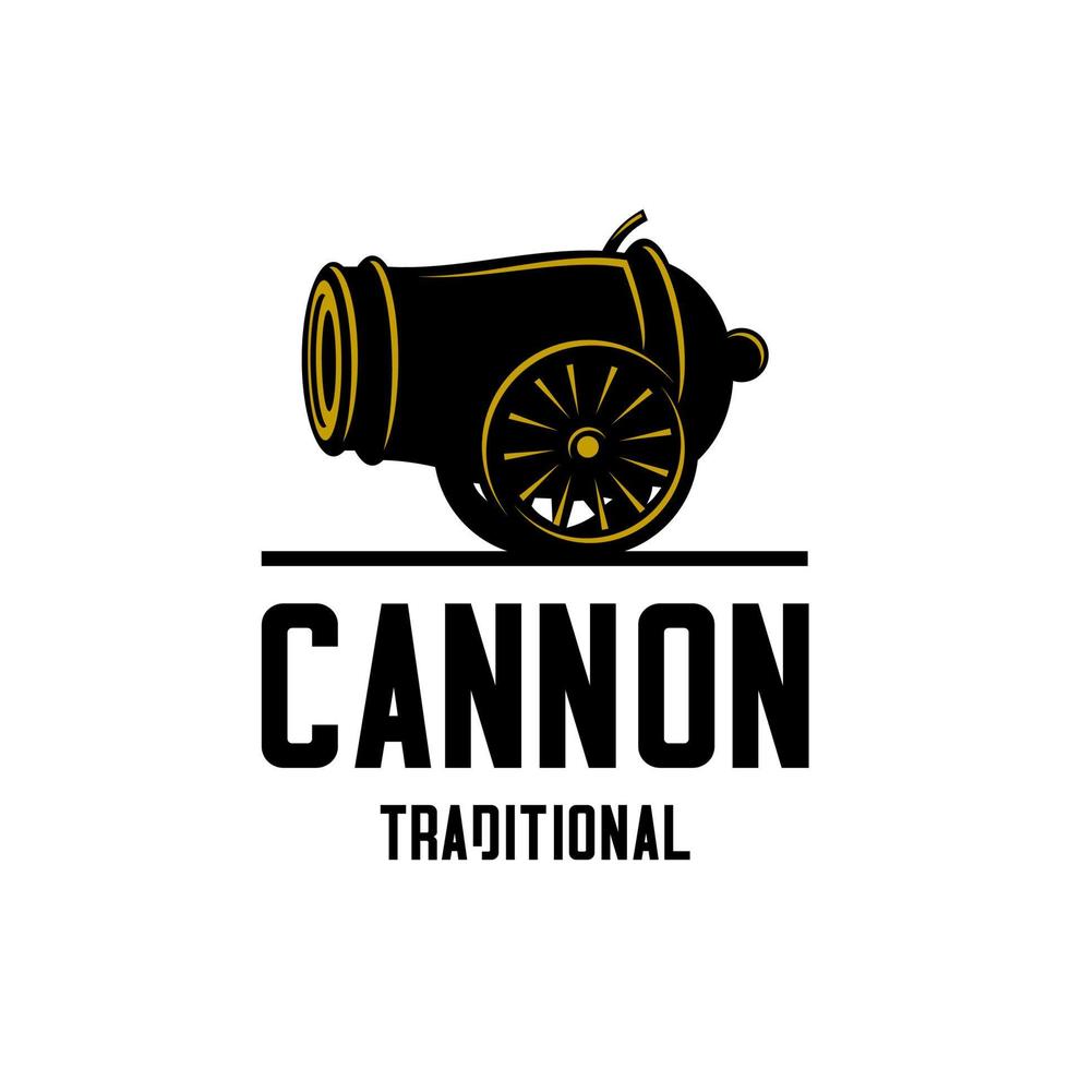 vector tradicional de cañón