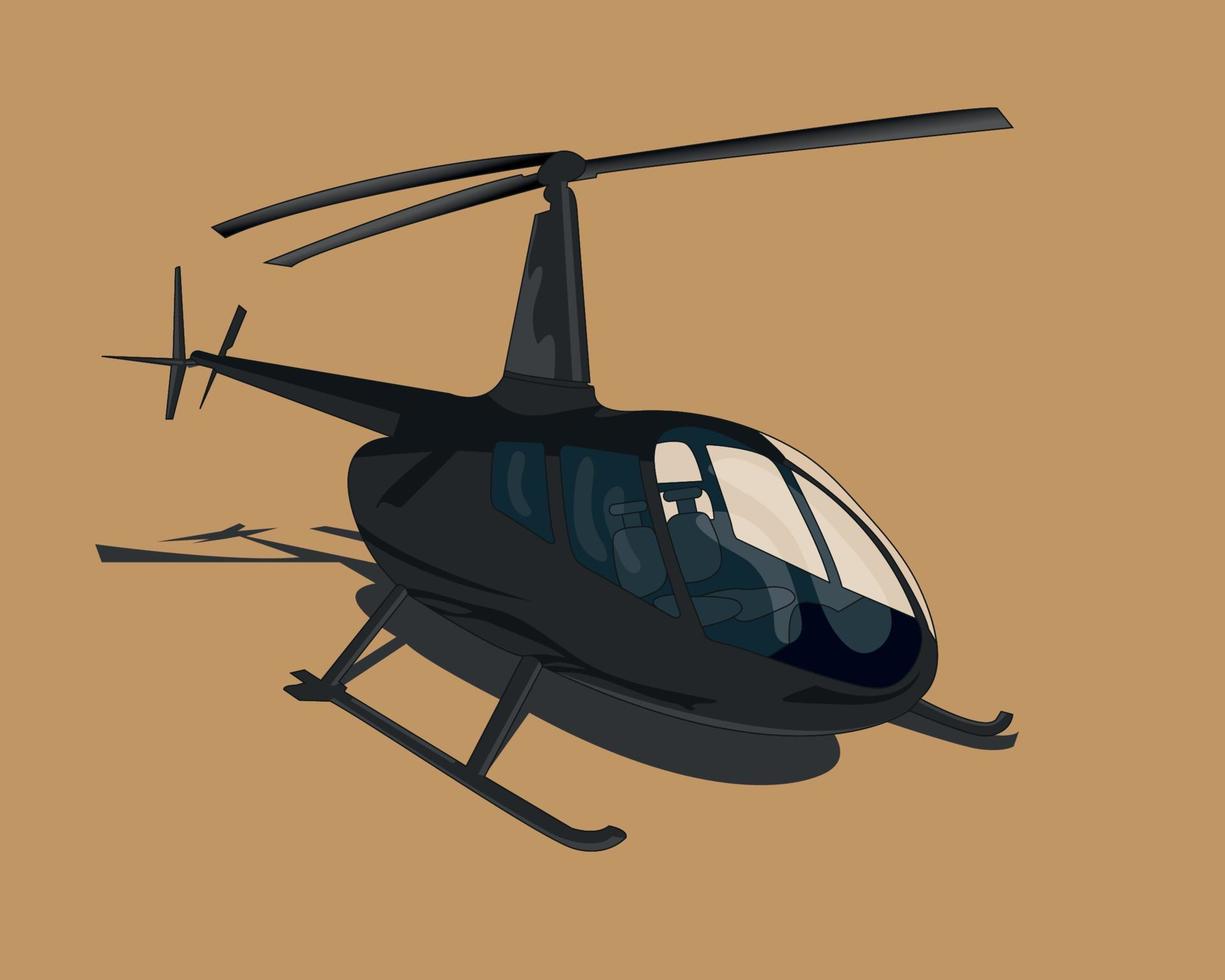 ilustración vectorial de helicóptero vector