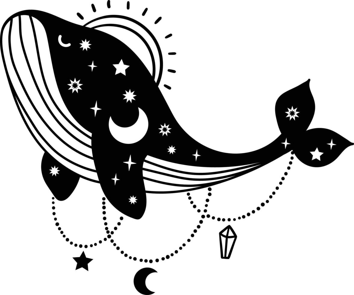 Magical and Celestial witchy vector