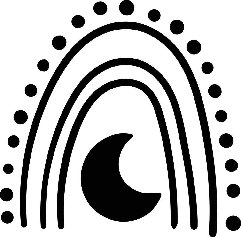 Magical and Celestial witchy vector