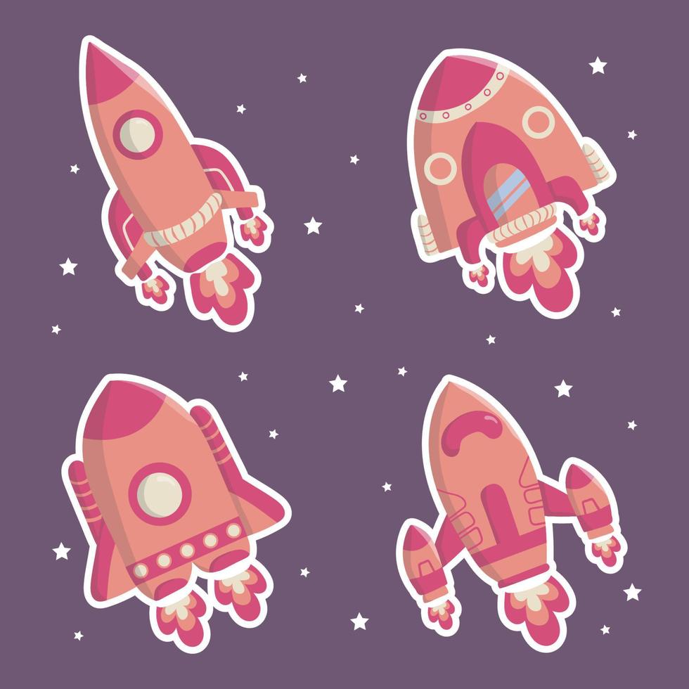 Rocket launcher illustration sticker vector art design