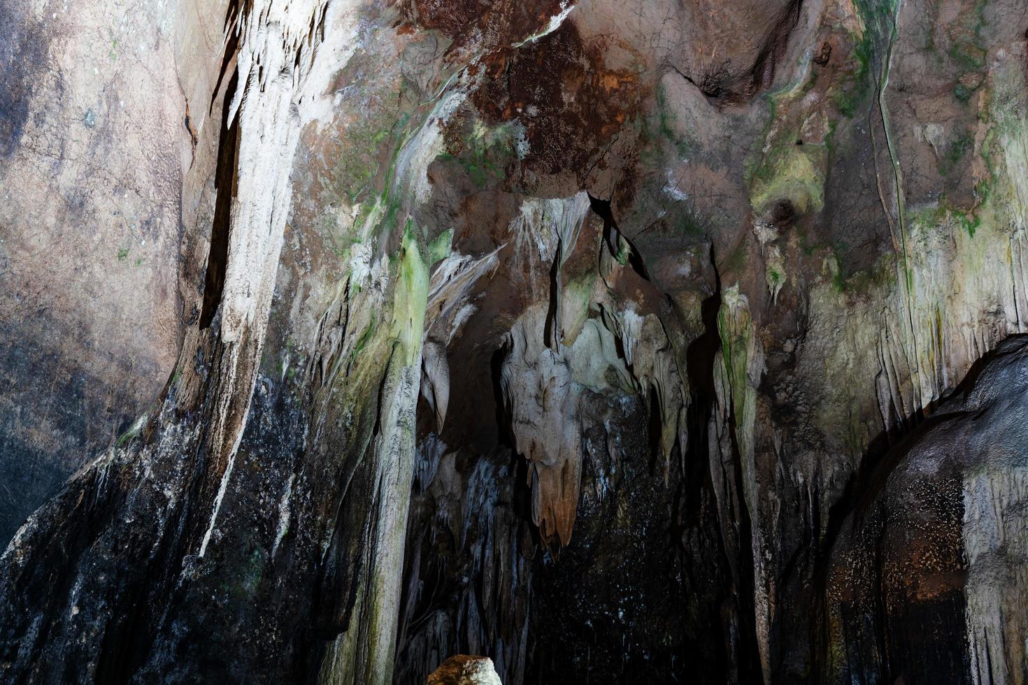 Stalactites at Khao Bin Cave in Ratchaburi, Thailand. photo