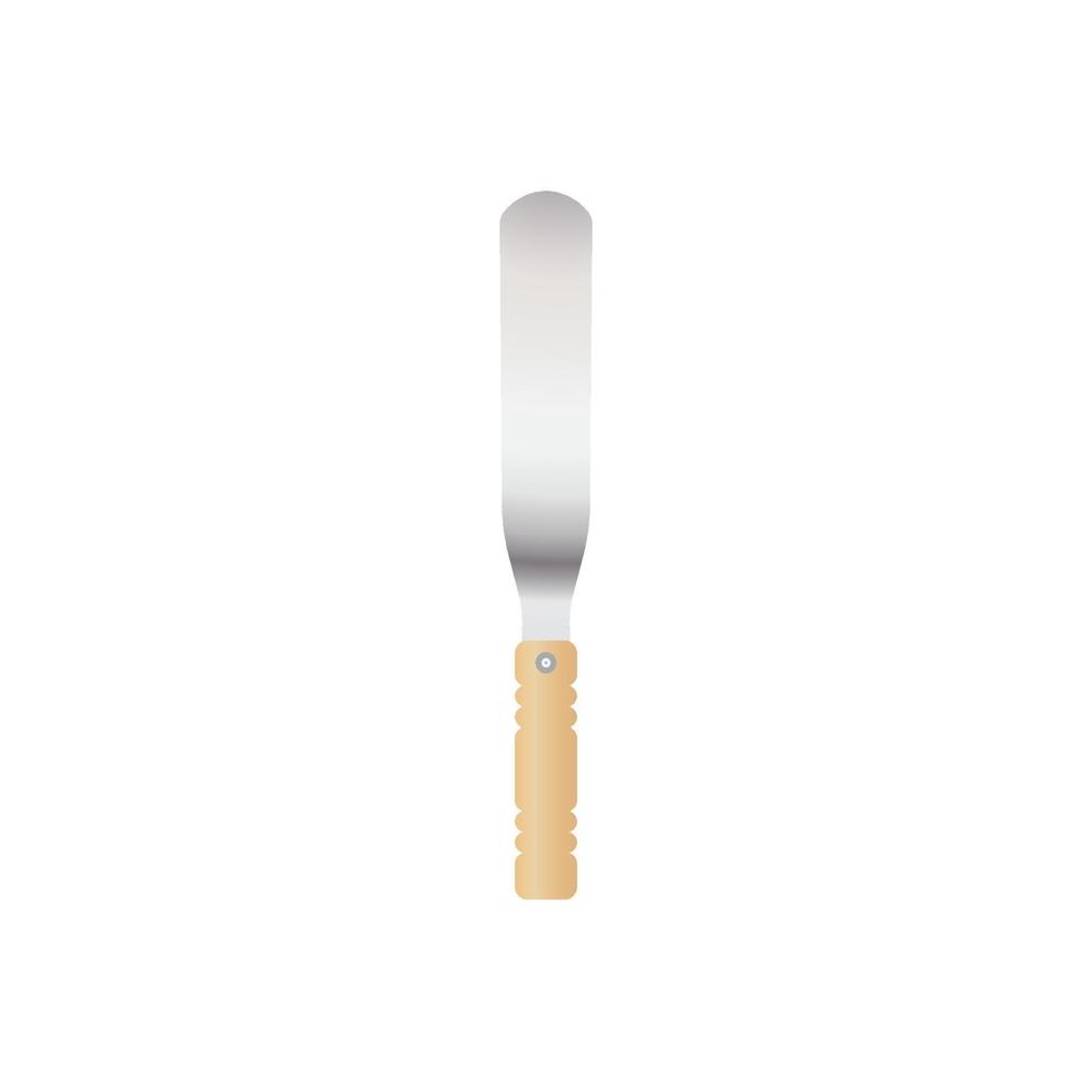 Spreaders spatula vector illustration isoalted on white background. icing and froasting tools. Suitable for 3d Realistic Mockup.