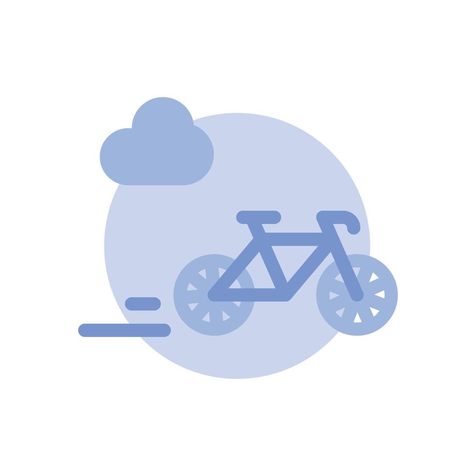 Simple vector icon. Flat illustration on a theme bike