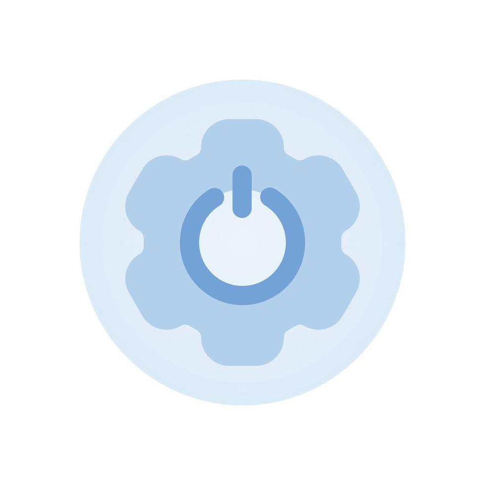 Simple vector icon. Flat illustration on a theme gear