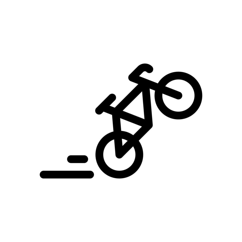 icono de vector sencillo. ilustración plana en una bicicleta temática