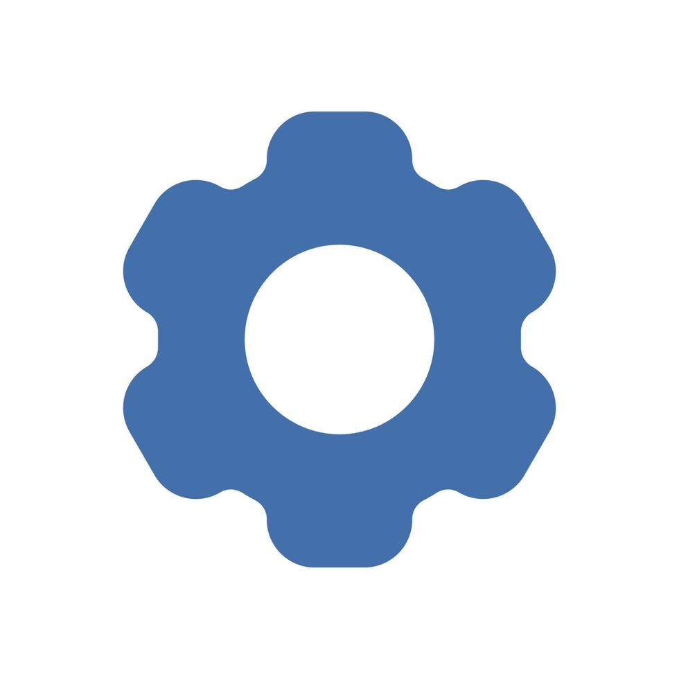 Simple vector icon. Flat illustration on a theme gear