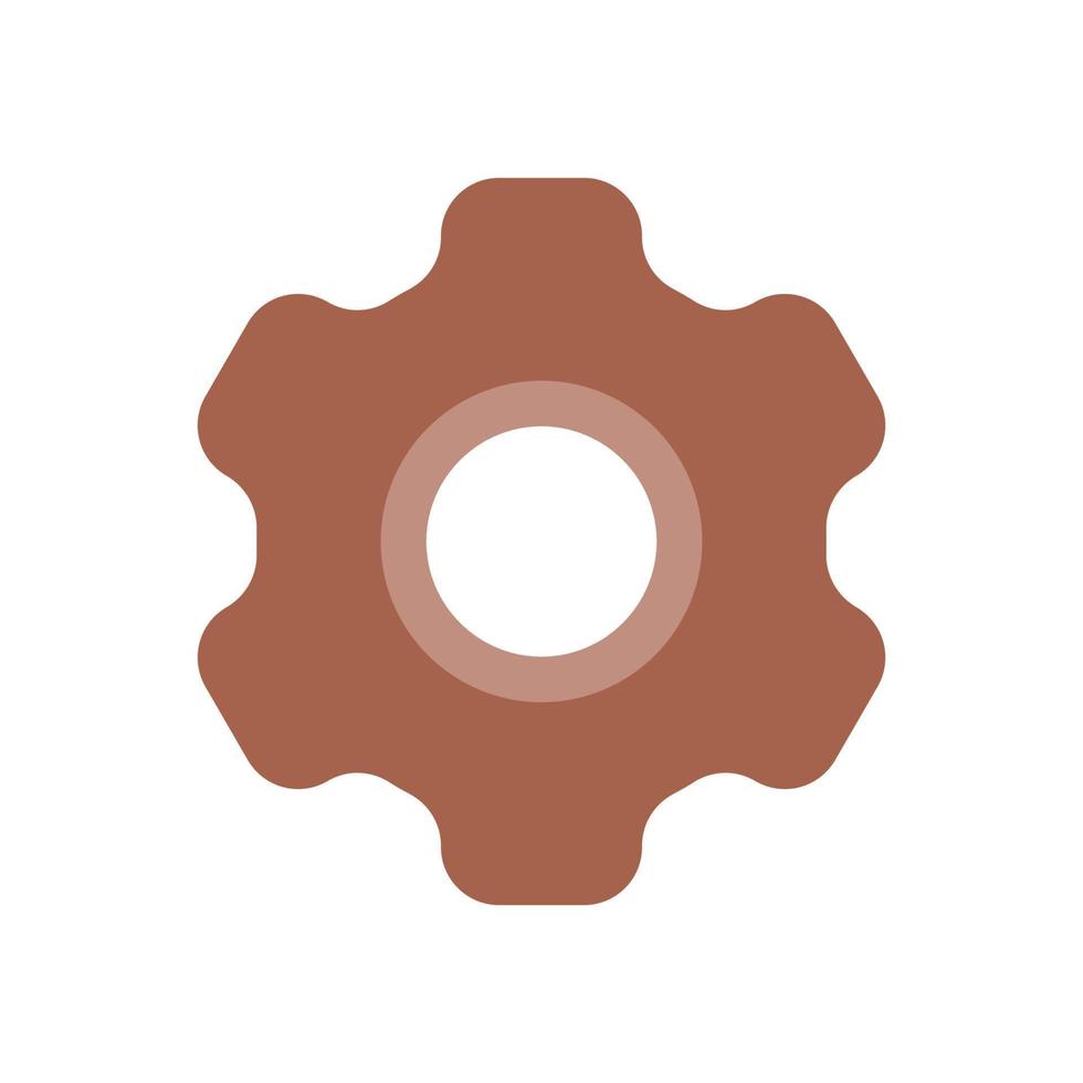 Simple vector icon. Flat illustration on a theme gear