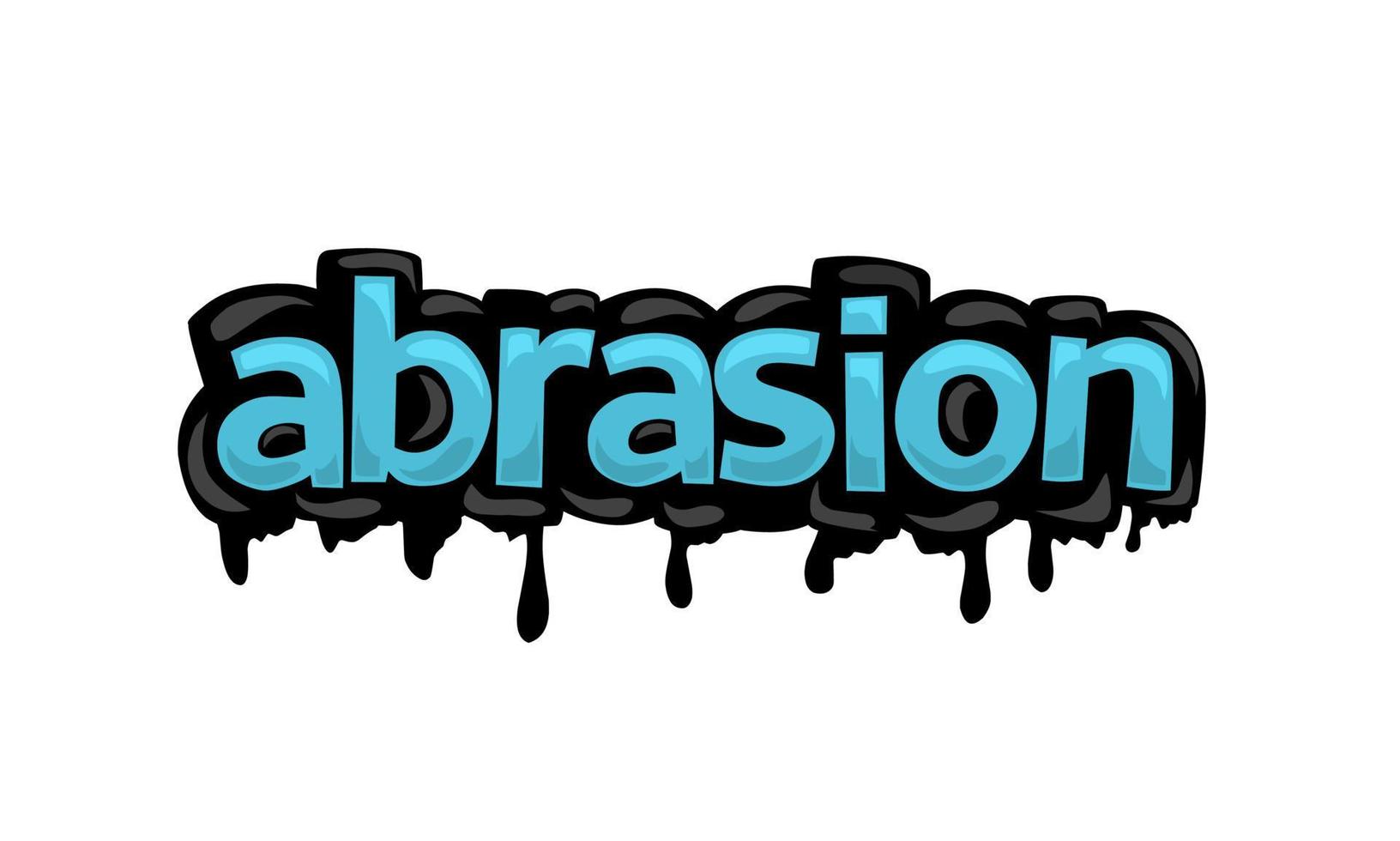 ABRASION writing vector design on white background
