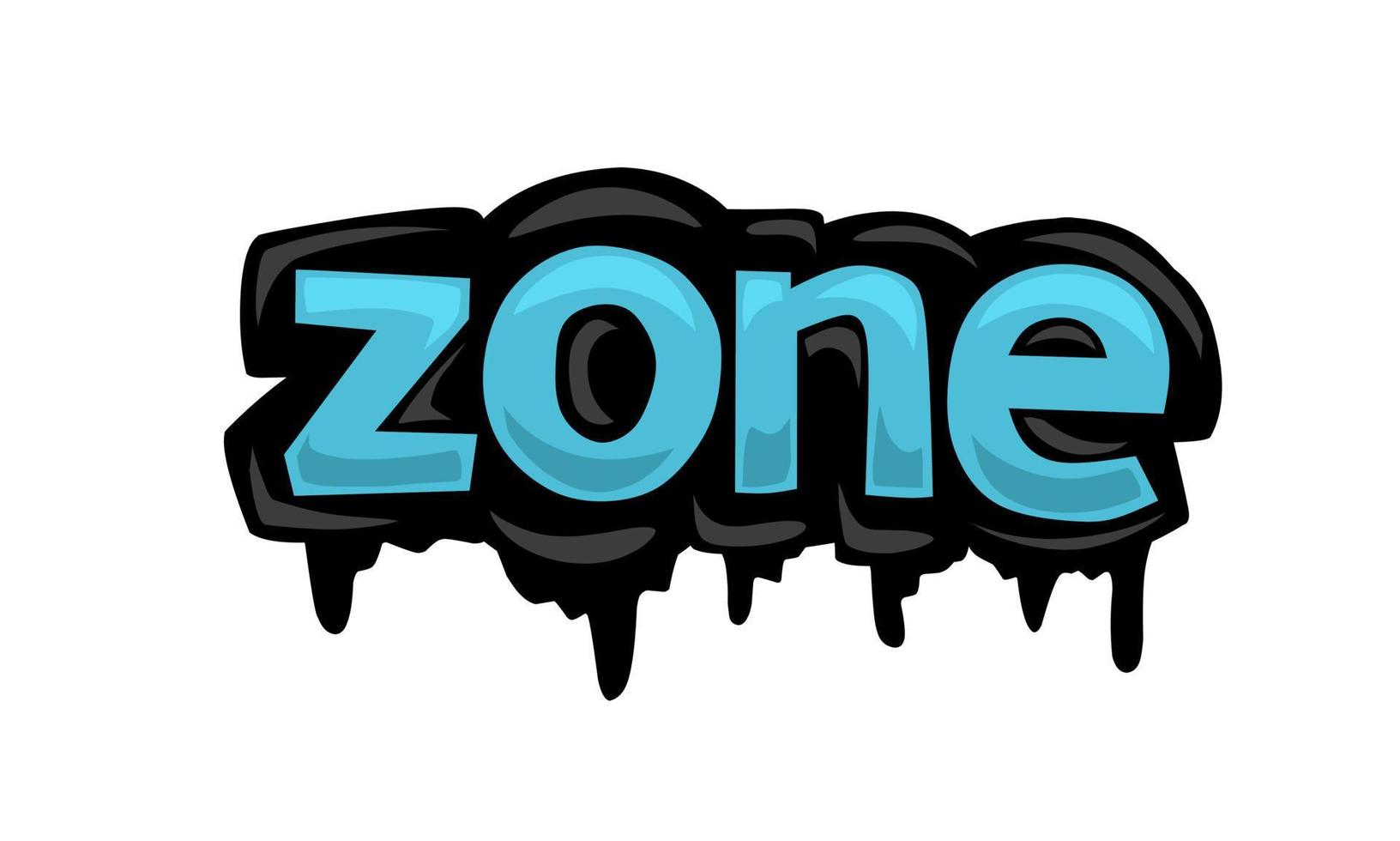 ZONE writing vector design on white background