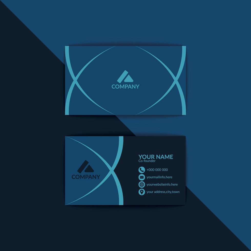business card template vector