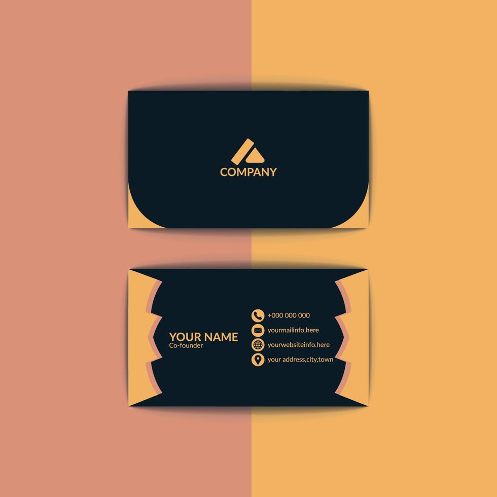 business card template vector