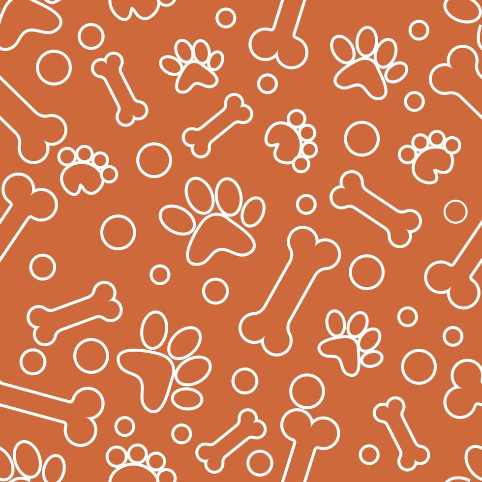 Dog bones seamless pattern puppy patterns illustration 8291071 Vector