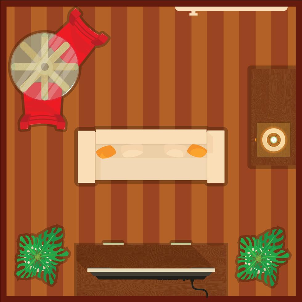 Lounge concept banner, cartoon style vector