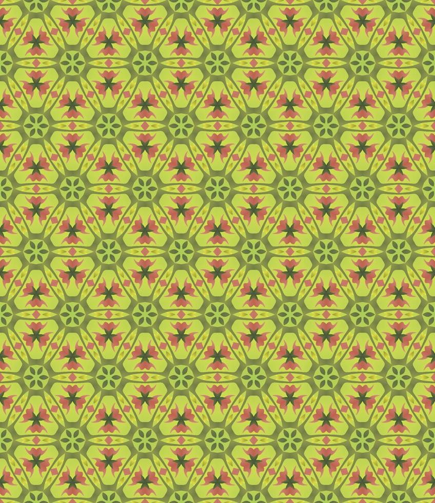 Green seamless geometric background. Abstract pattern. vector