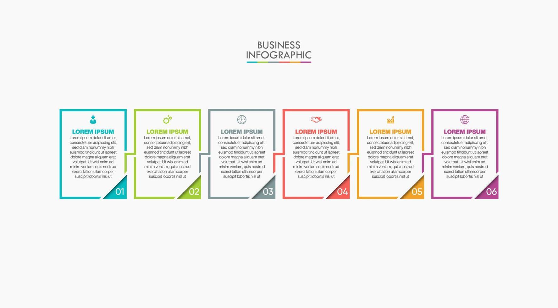 presentación plantilla de infografía empresarial vector