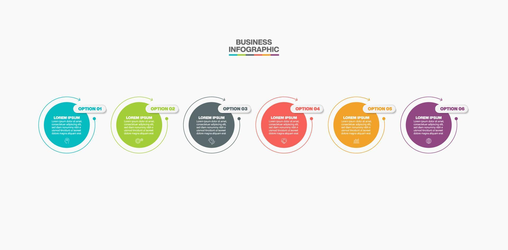 presentación plantilla de infografía empresarial vector