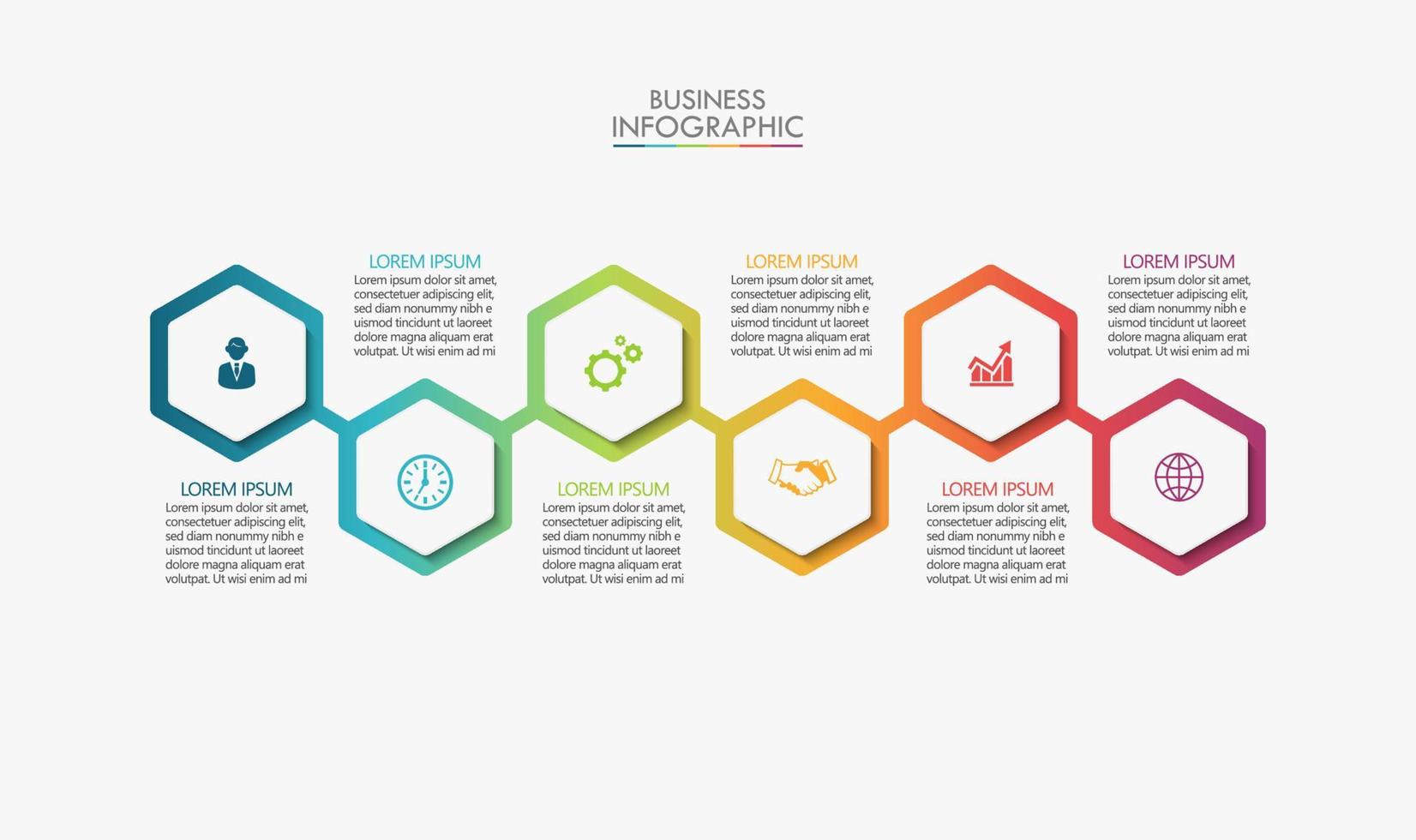 Presentation business infographic template vector