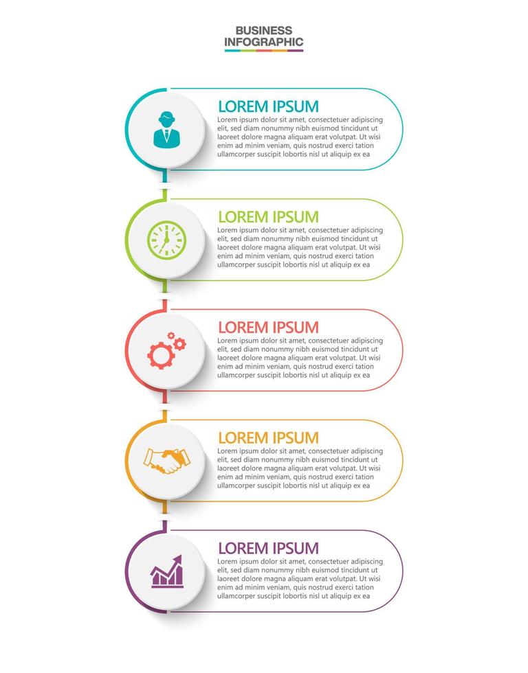 Presentation business infographic template vector