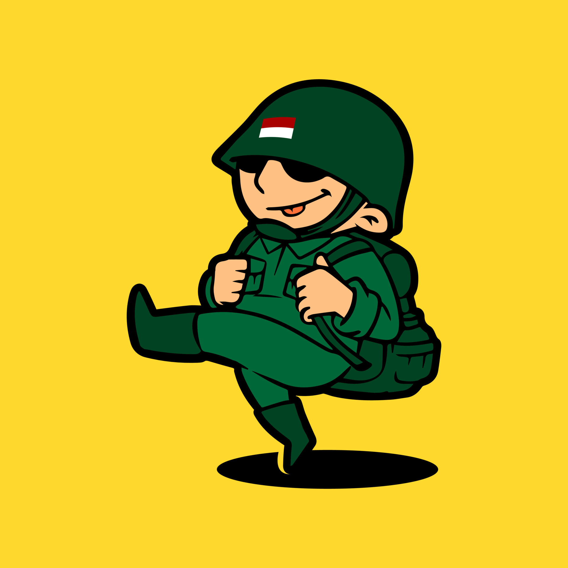 Retro army. Retro army