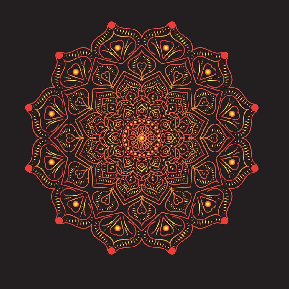 Luxury Mandala ornament, doodle, hand drawn illustration. It is perfect for any project- packaging, stationery, mugs,  bags, pillows, t-shirts,  coloring books,phone case print, greeting cards etc. vector