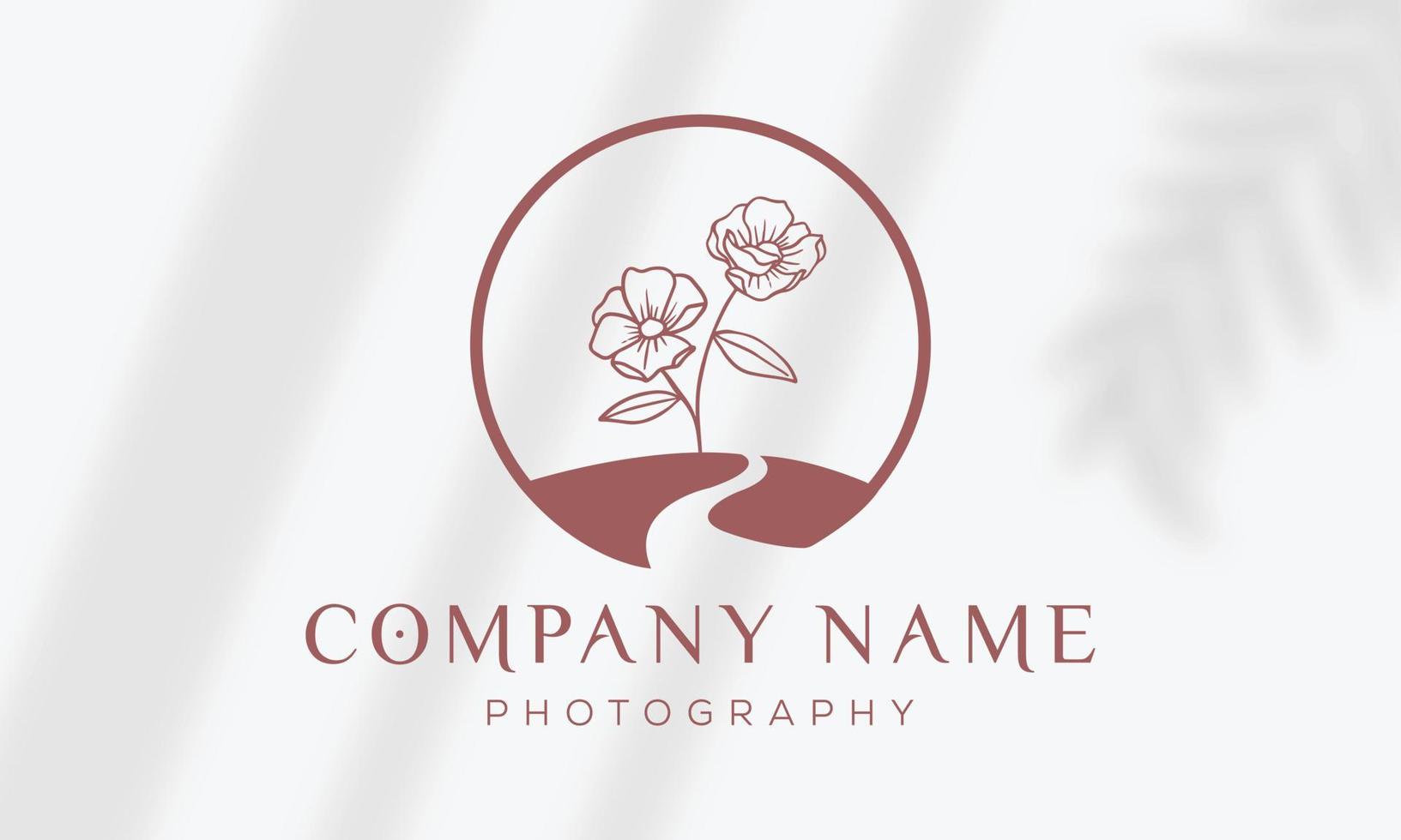 logotipo dibujado a mano con elementos florales botánicos con flores silvestres y hojas. logo para spa y salón de belleza, boutique, tienda orgánica, boda, diseñador floral, interior, fotografía, cosmética. vector