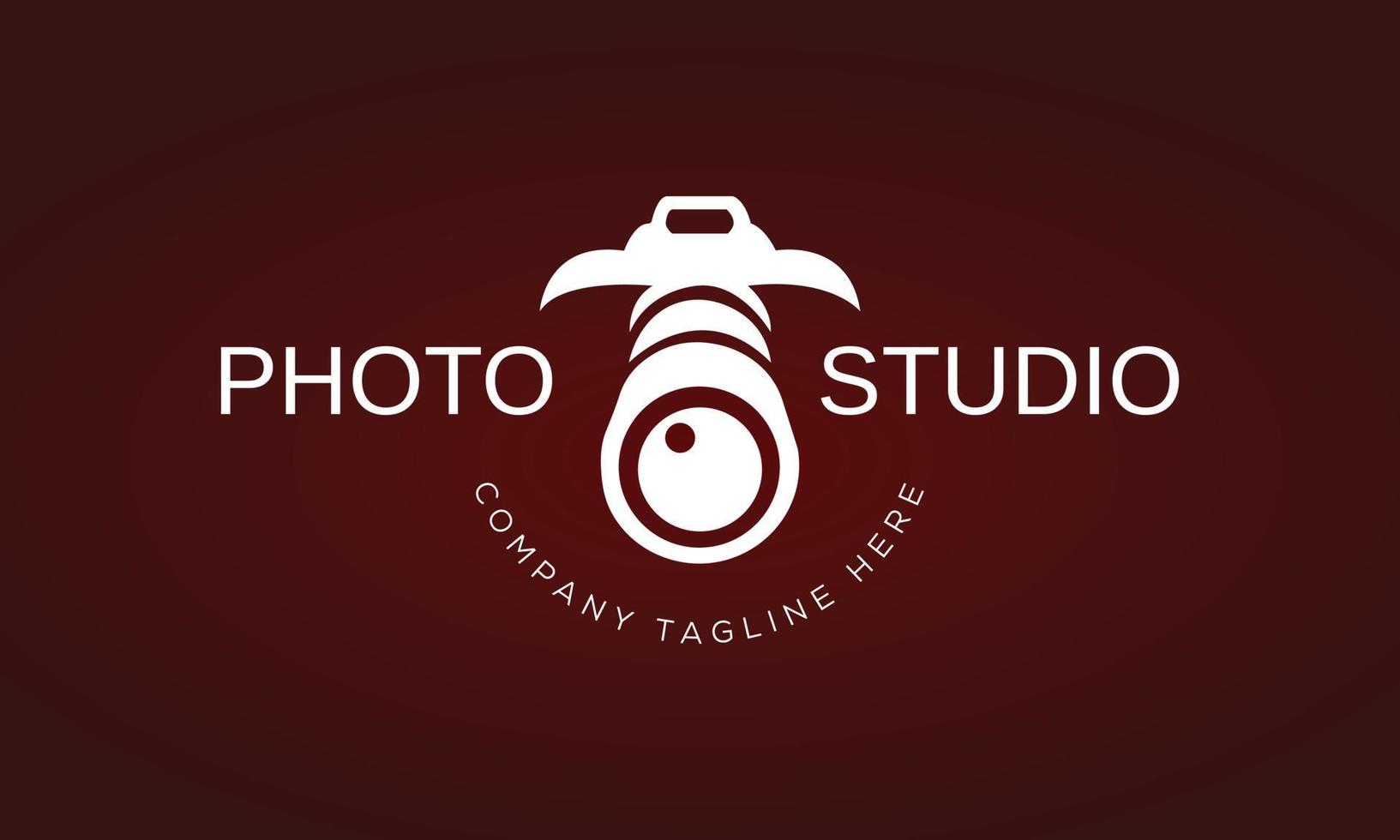 plantilla de vector de icono de logotipo de fotografía de cámara
