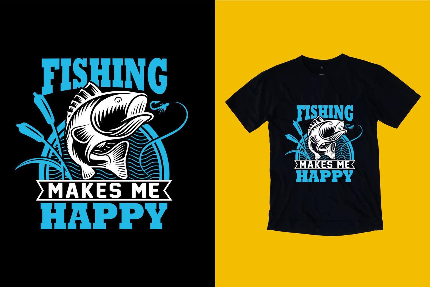 fishing T shirt Design vector