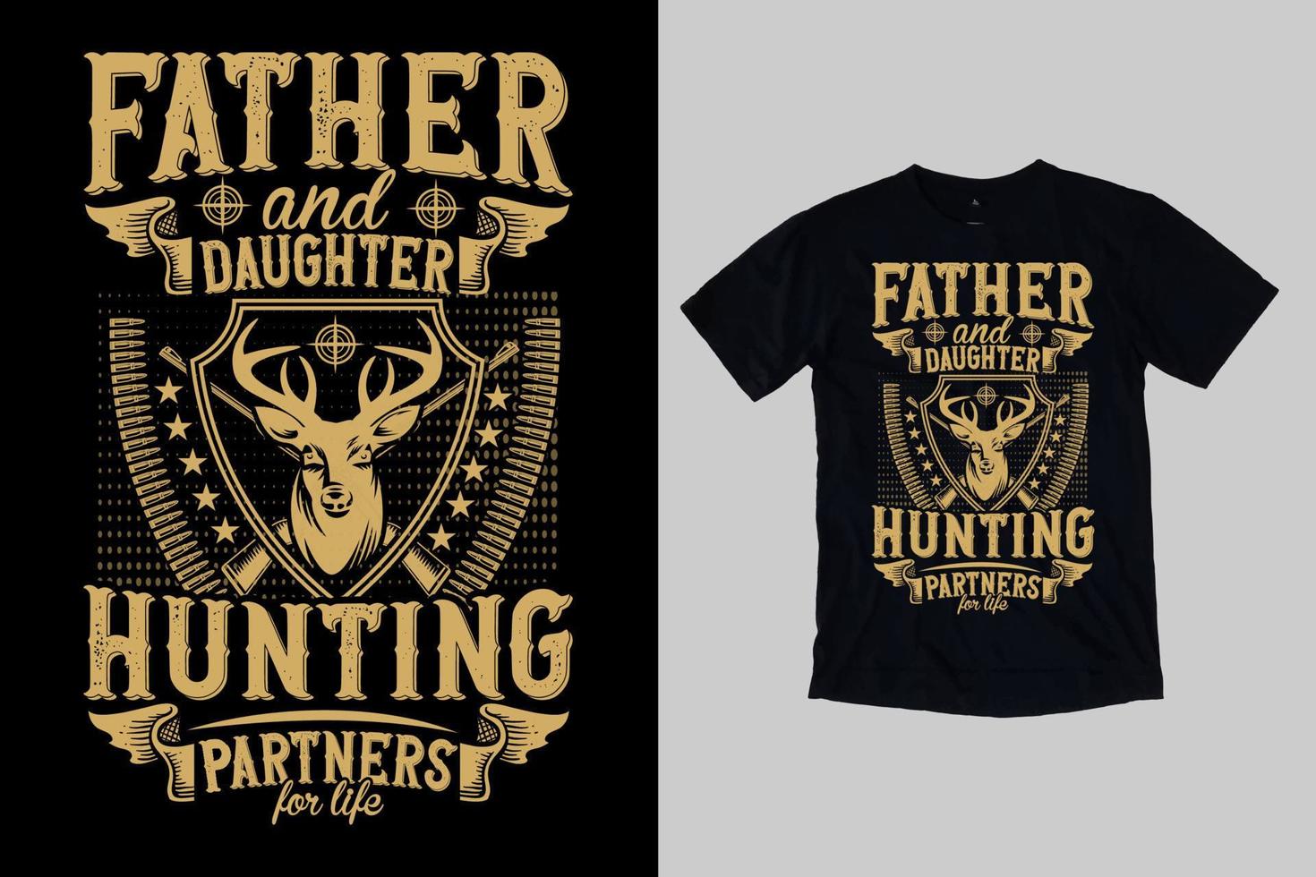 Hunting t shirt design for Hunting vector