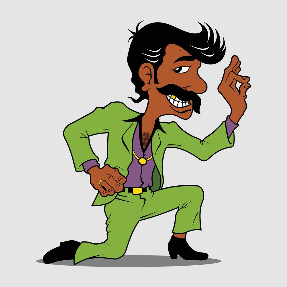 Funny Mexican character illustration vector
