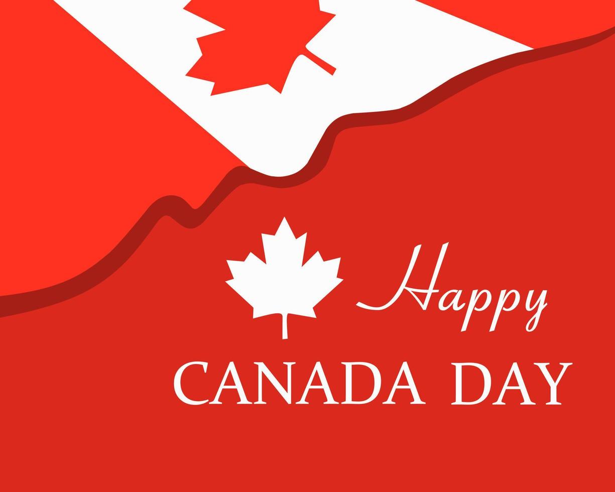 illustration vector of canada independence day