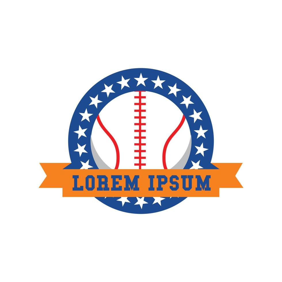 baseball logo template vector