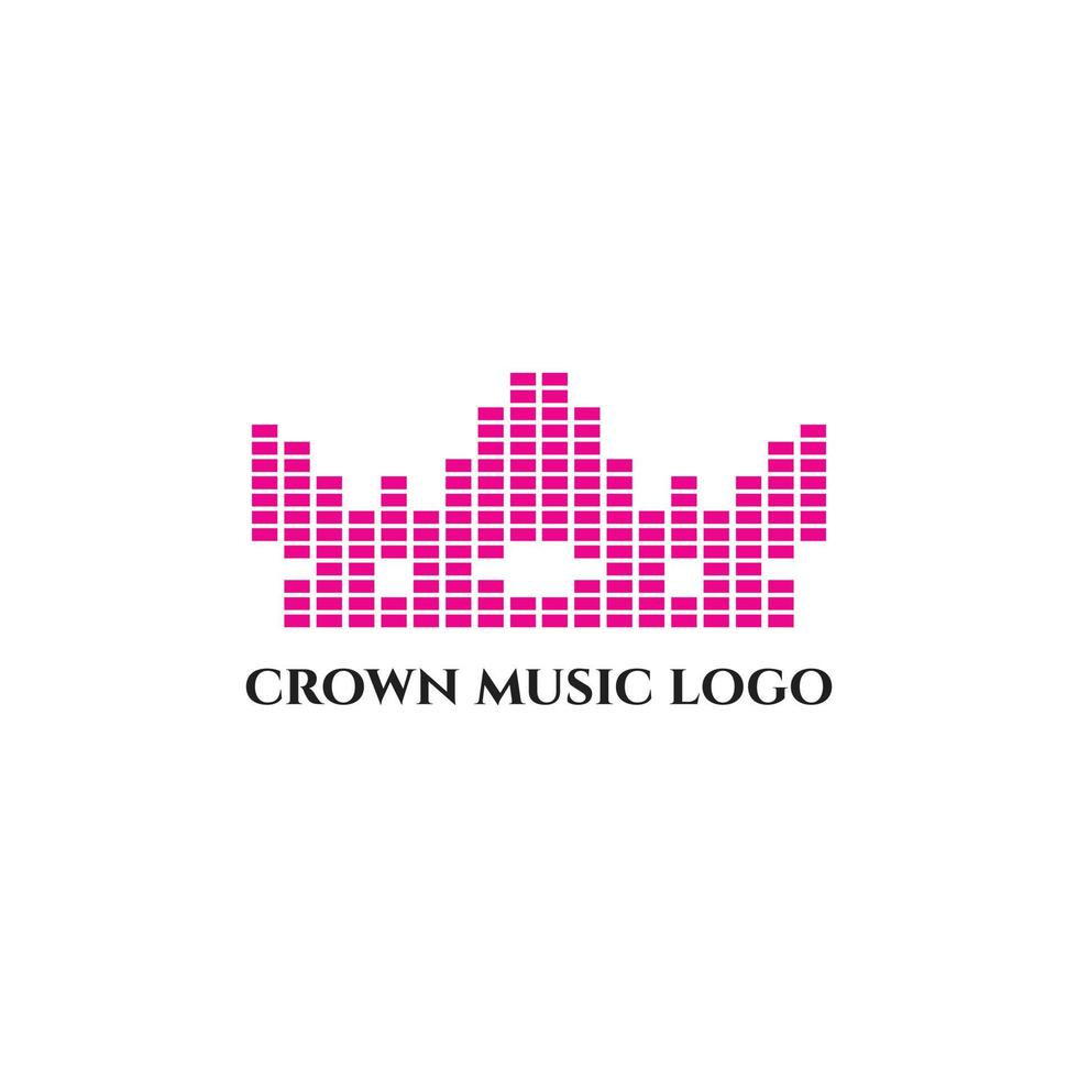 plantilla de diseño de logotipo de corona rey vector