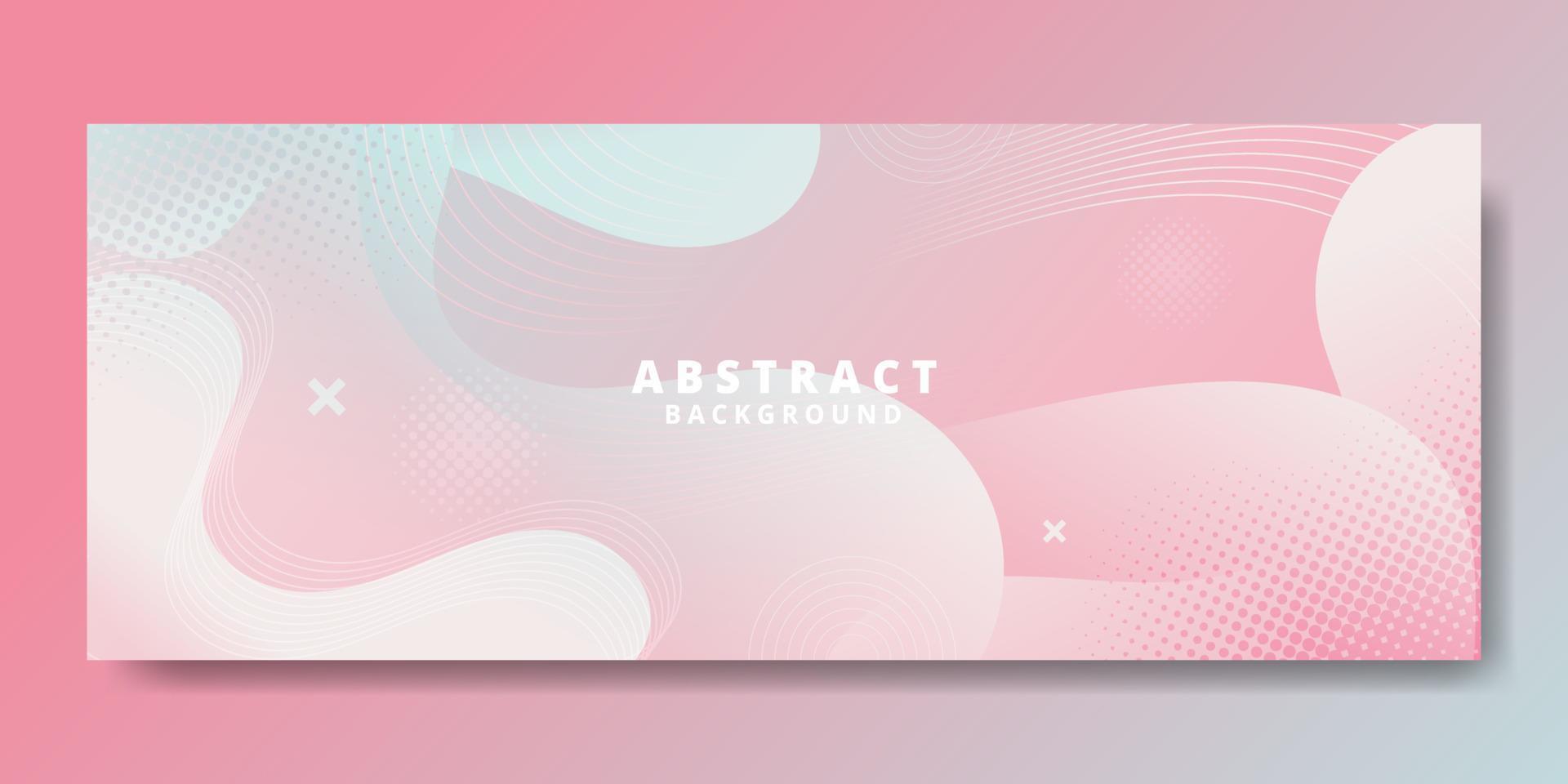 Abstract Pink Fluid Wave Banner Template vector