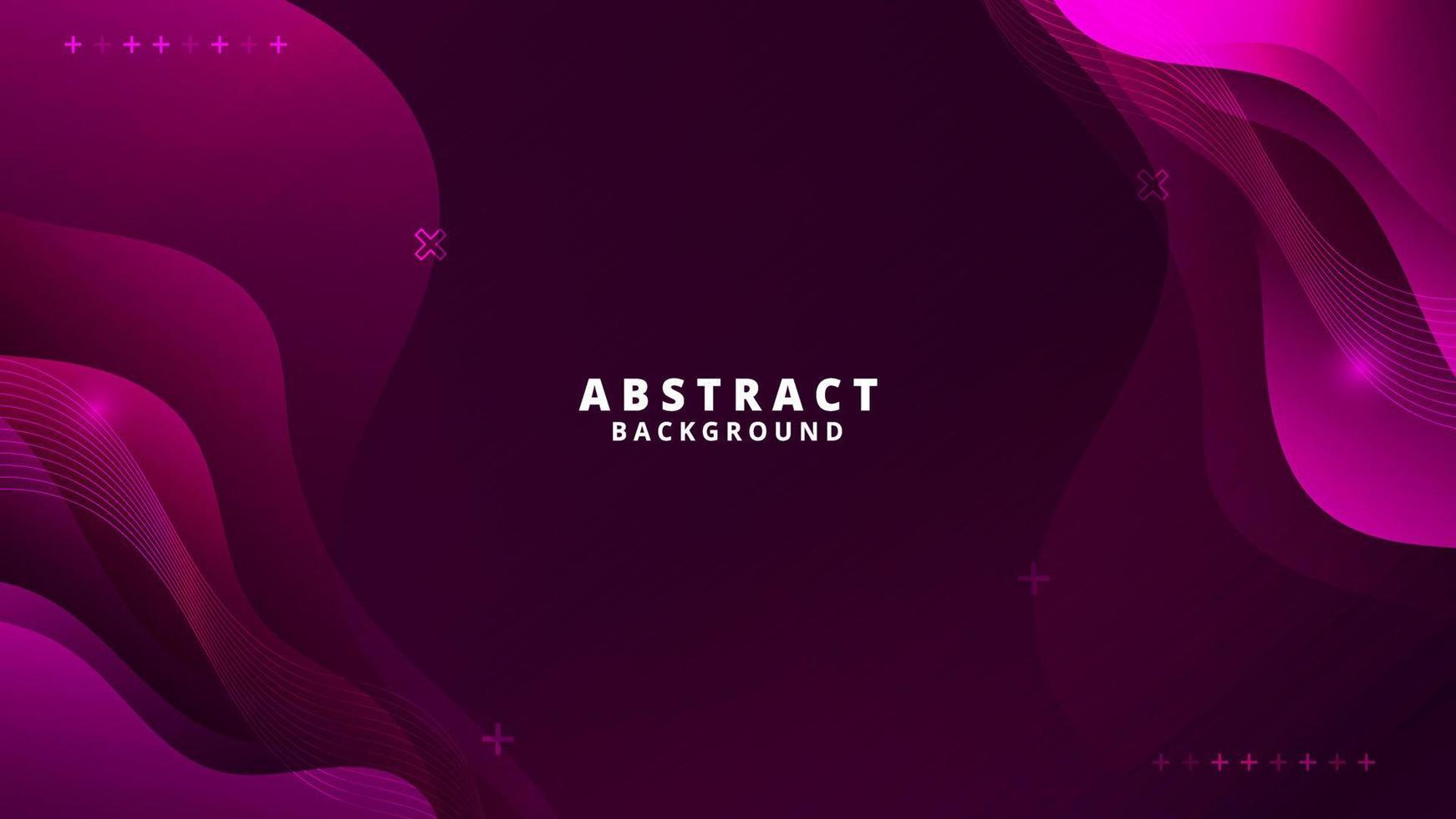 Abstract Violet  Fluid Wave Background vector