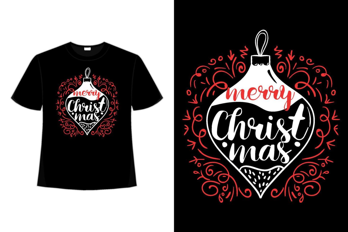Christmas T-shirt Design, Vintages Tshirt, Vector, Christmas Tree, Happy Christmas Day Gift Christmas Typography T-shirt Design Gift Tshirt. Calligraphy, Isolated Vector Illustration
